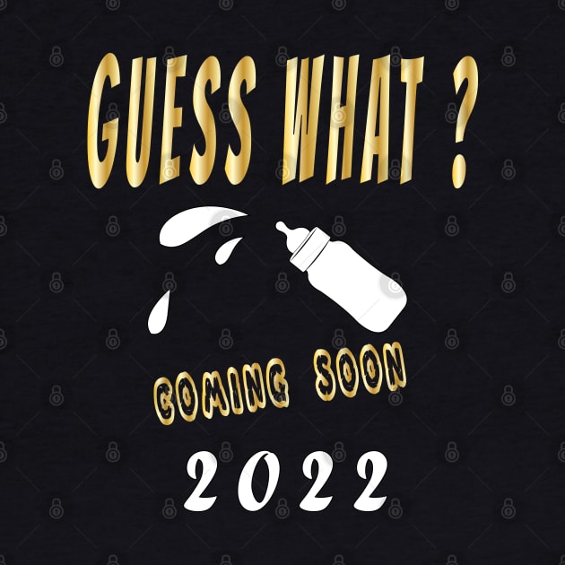 Guess What?Coming Soon, Funny Surprise Pregnancy Announcement 2022 by ArticArtac